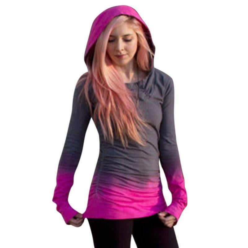 Women's Pullover Hoodie Sweatshirt Long Sleeve Hooded Jumper Tunic Tops