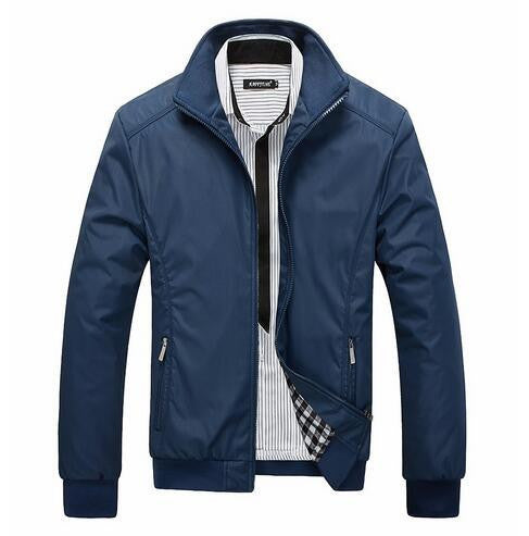 Online discount shop Australia - Mens Jacket  Overcoat Warm man Stand Slim casual coats outwear windbreaker jackets size M-5XL