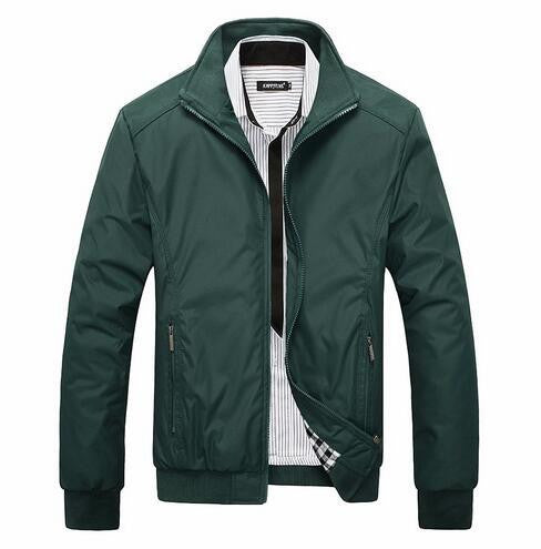 Online discount shop Australia - Mens Jacket  Overcoat Warm man Stand Slim casual coats outwear windbreaker jackets size M-5XL