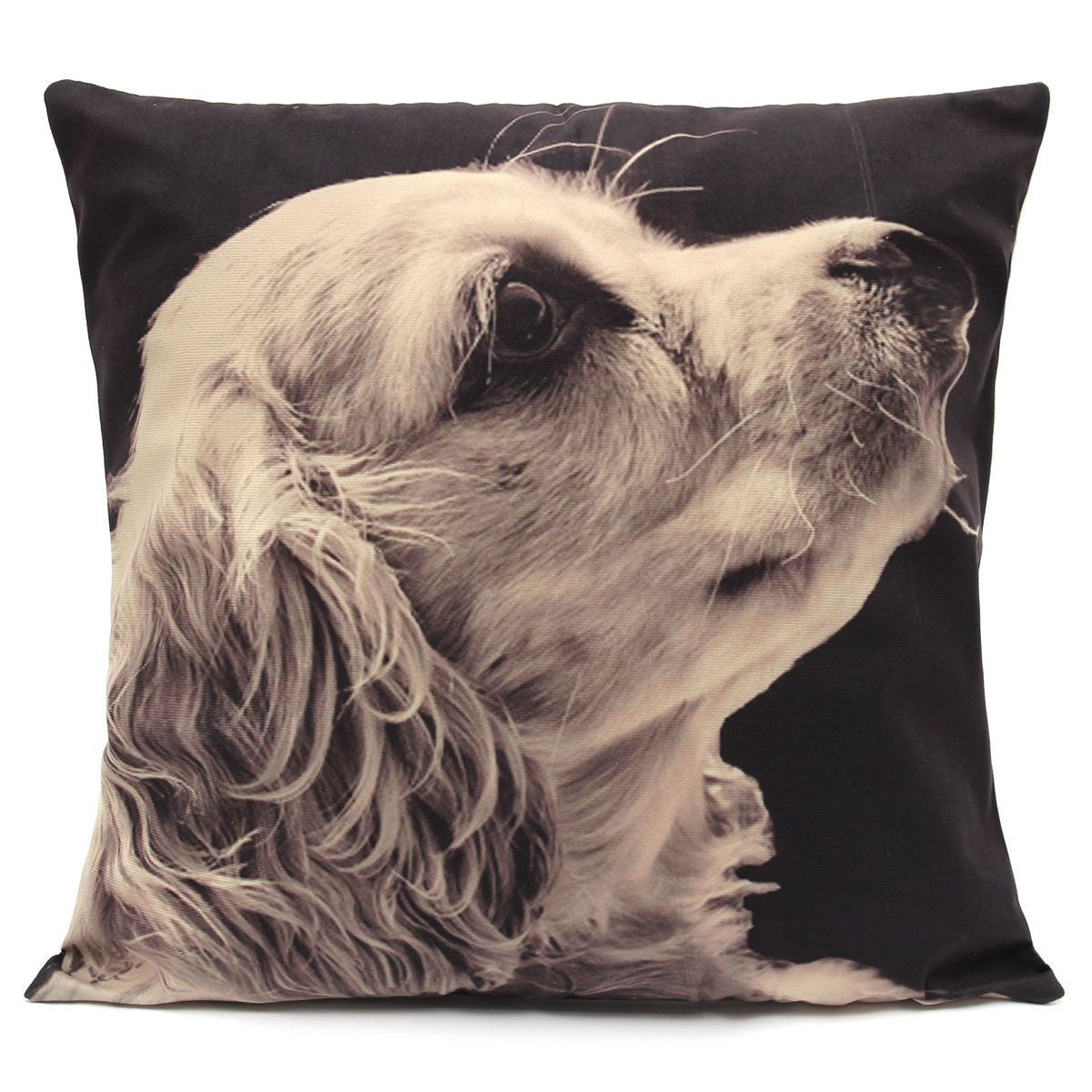 Online discount shop Australia - 6 style 3D Vintage Art Design Animal Dog Cat Wool Fabric Pillow Cushion Sofa Waist Throw Cushion case Retro Nostalgia Home Decor