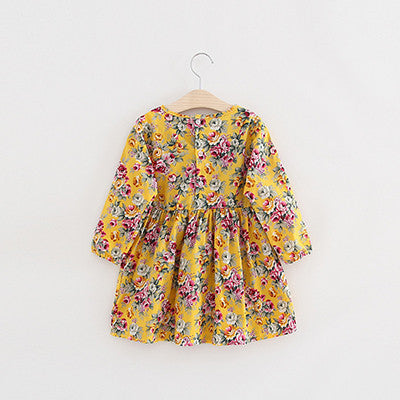 Online discount shop Australia - Long Sleeve Girl Dress New Casual Style Baby Girl Dresses Girls Clothes Dress for Kids Clothes 8 Colors