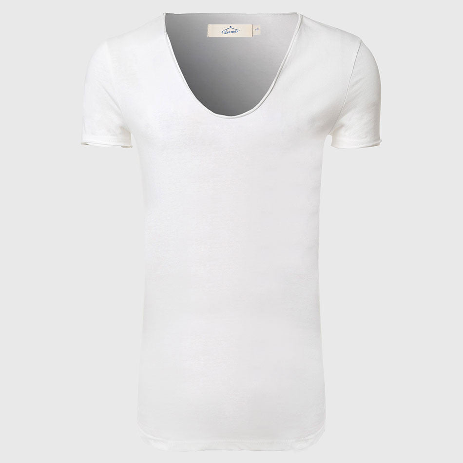 Online discount shop Australia - Longline T Shirts V Neck T Shirts For Men White T Shirt Basic Tee Shirts Long Line Top Short Sleeve Casual Plain Solid Hip Hop