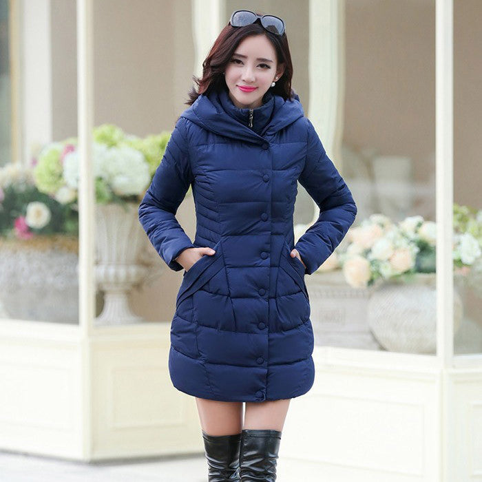 Coat Women Long Style Jacket Fashion Casual Coat Warm Parka Down & Parkas Plus Size