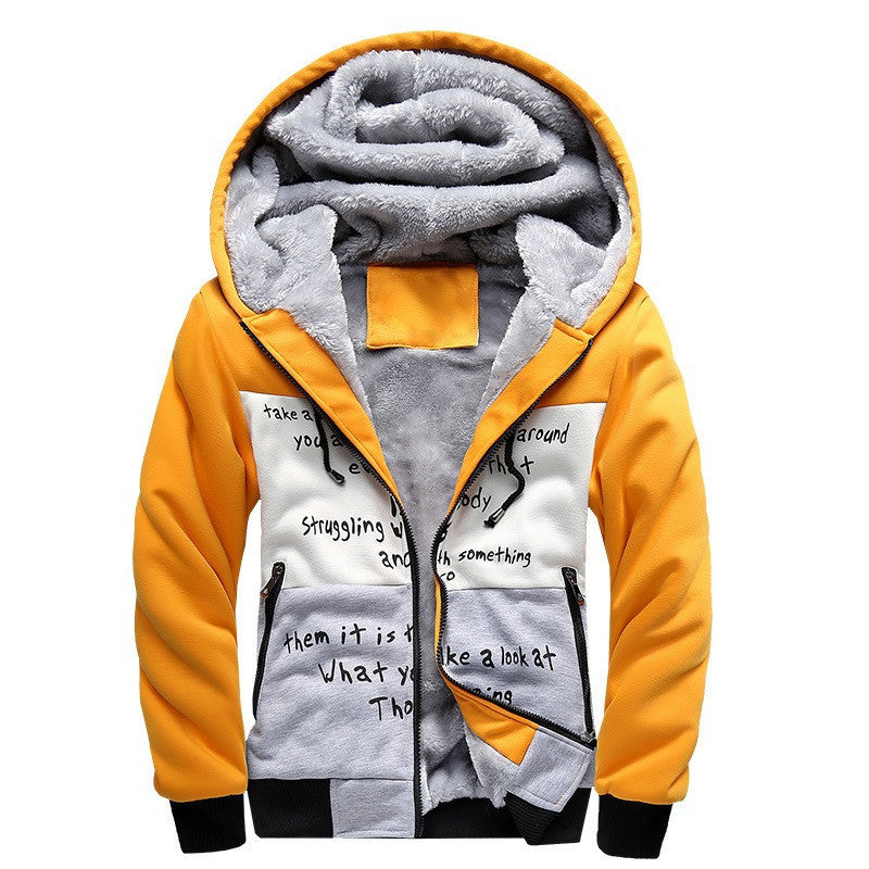 Online discount shop Australia - Fashion Bomber Mens Vintage Thickening Fleece Jacket Designer Famous Brand Male Slim Fit Warm Coat