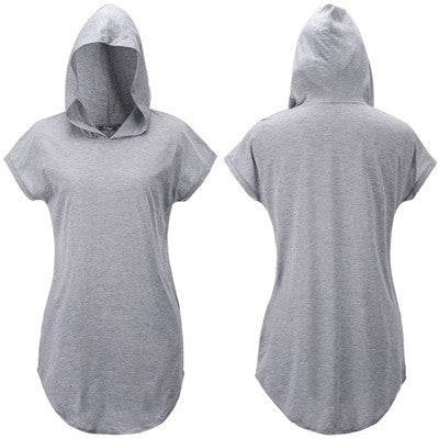 Online discount shop Australia - Fashion Hooded T-Shirt Women Short Sleeve Womens Tops Vetement  Tshirt Plus Size Poleras De Mujer