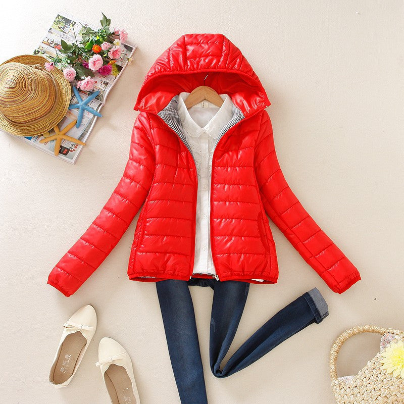 Online discount shop Australia - 8-color Cotton Women Jacket Fashion Parka Women Coat Ladies Slim Short KJG-1105