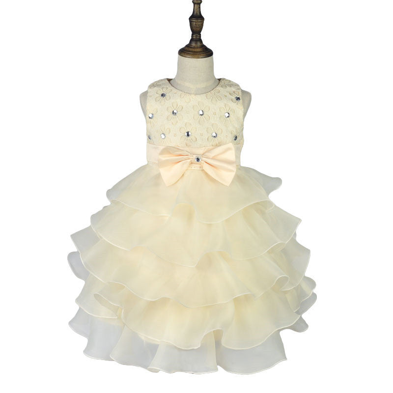 Online discount shop Australia - Girl Dress Princess Christmas Lace Kids Christening Events Party Wear Dresses For Girls Children Baby Red Clothes