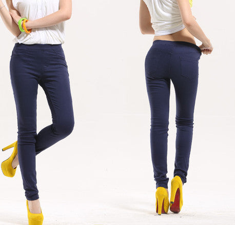 Online discount shop Australia - high waist jeans women Casual Candy Color Plus Size Pencil Legging Skinny Pants Trousers jeans for Women 6XL
