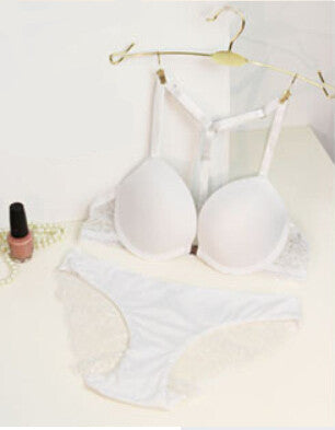 Online discount shop Australia - Intimates bra set Women Cotton Lace Sexy Lingerie Bra set Push up Underwear Set free shipping