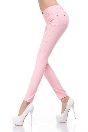Women's Slim Pencil Pants Candy Colors slacks girl's Stretch Trousers Elastic big Size thin Leisure pants