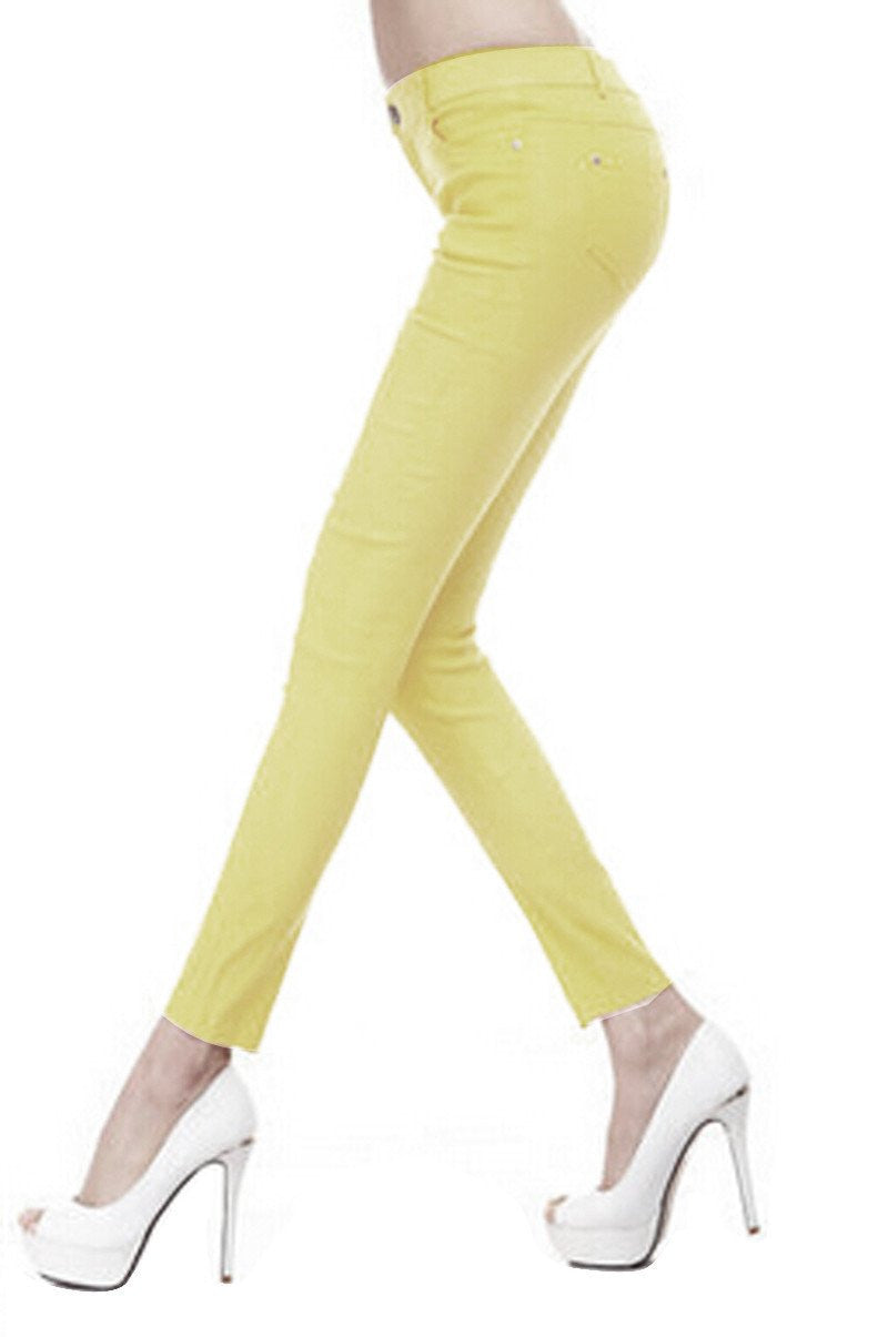 Women's Slim Pencil Pants Candy Colors slacks girl's Stretch Trousers Elastic big Size thin Leisure pants