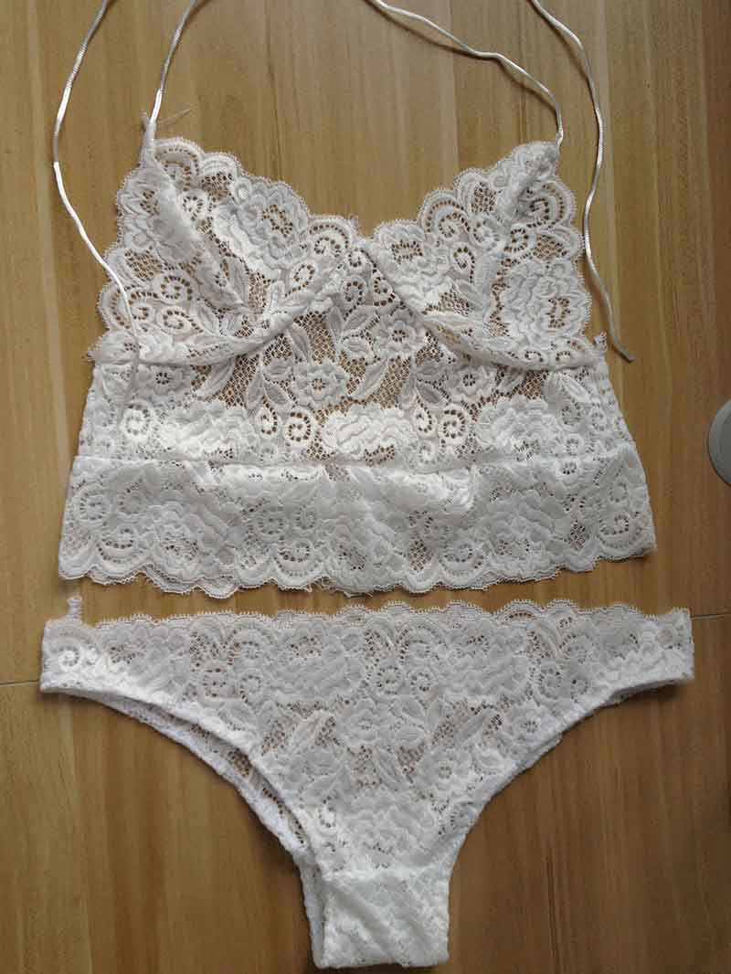 Online discount shop Australia - French high-end brand sexy T-pants  temptation lace bra set young women underwear set lade bra and panty set