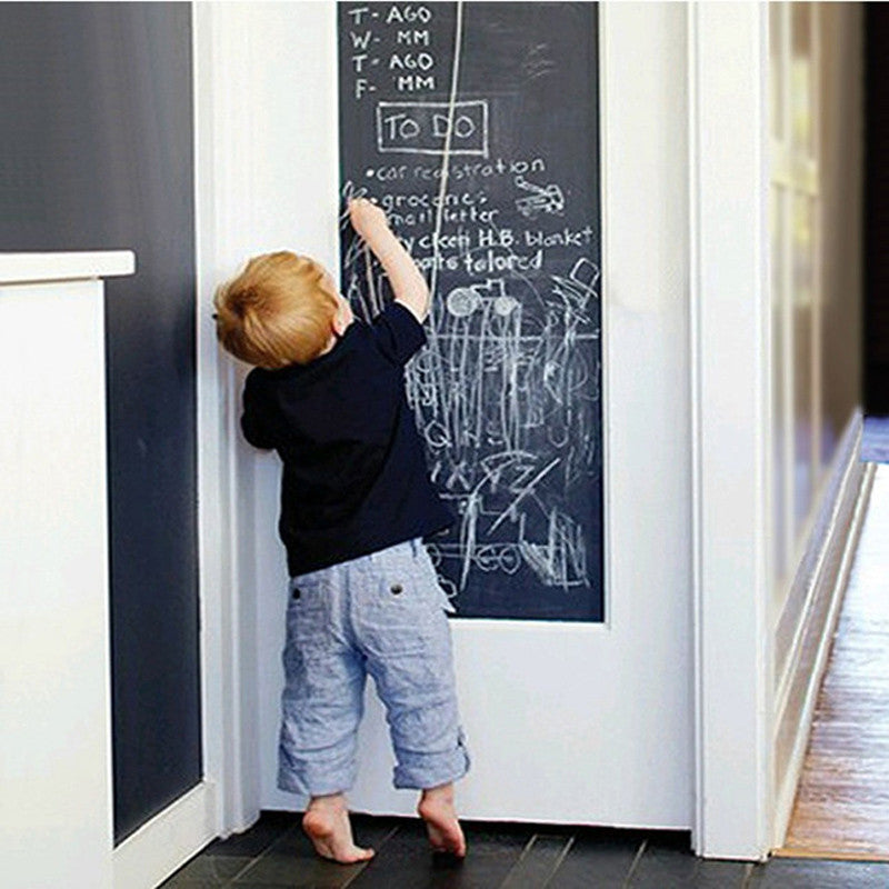 Online discount shop Australia - 1pcs Wall Sticker Creative Chalkboard Sticker Removable Blackboard Wall Stickers for Kids Rooms Home Decor With Regular Chalks