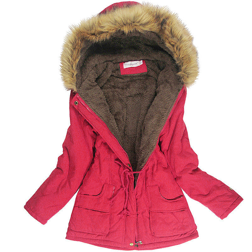 Online discount shop Australia - Jacket Women Faux Fur Collar Womens Coats Long Down Parka Hoodies Parkas Warmer Classical Jackets