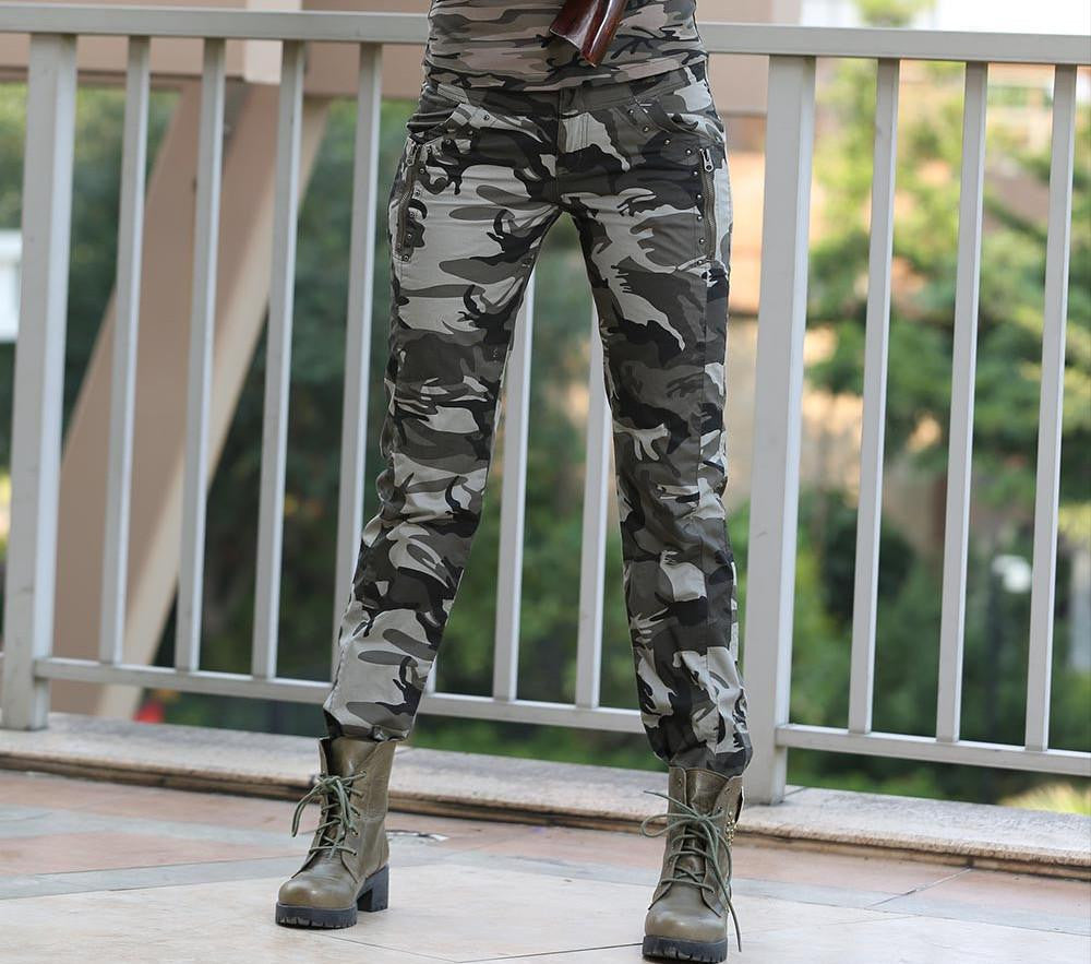 Women Casual Pants Summer Plus Size Military Camouflage Women Pants SlimFit Joggers For Women Spandex Pants Elegant