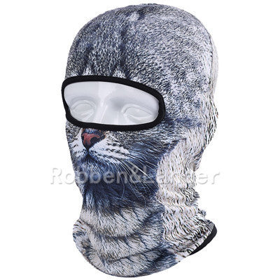 Online discount shop Australia - 3D Cat Dog Animal Outdoor Bicycle Cycling Motorcycle Skis Hats Balaclava Sports Cat Dog Tiger Party Halloween Pet Full Face Mask