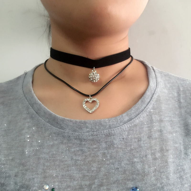 Online discount shop Australia - 3 Style Trendy Black Lace Choker Collier Ethnique Women Accessories Gothic Net Crystal Crown Choker Necklace Collar Jewelry