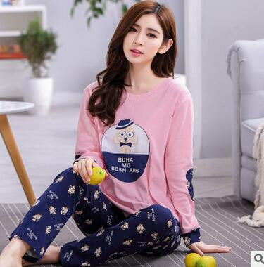 Plus size pajamas bust 96-112cm plus size nightwear big size Sleepwear Pajamas Women Pajama Cotton Pajamas