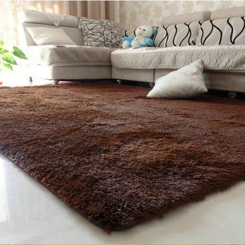 Online discount shop Australia - 1PCS 80x120cm Explosion Models Silky Carpet Mats Sofa Bedroom Living Room Anti-Slip Floor Carpets Bedroom Soft Mat Home Supplies