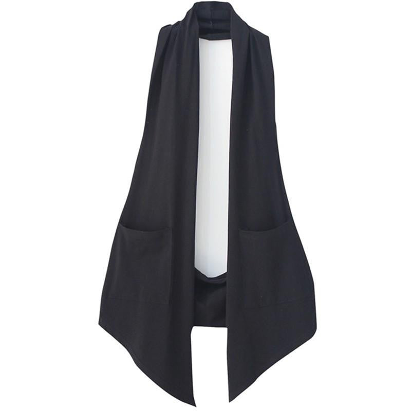 Online discount shop Australia - New  Women's All-match Slim Black Colete Vest Women Casual Waistcoat Vests Ladies Fashion Plus Size M-4XL