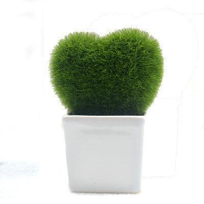 Online discount shop Australia - Furnishings green artificial plant fashion small artificial flower creative wedding decorations flowers with pot /craft