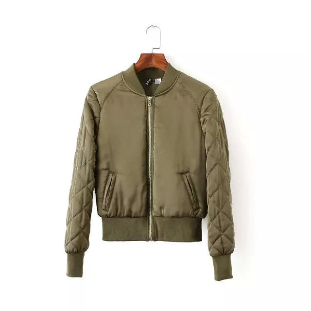 Online discount shop Australia - Bomber Jacket Women Aviator Jacket Army Green Baseball Jackets Chaquetas  Jaqueta  Coat Women