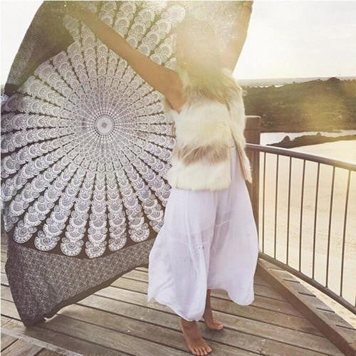 Tapestry Wall Hanging Hippie Printed Bedspread Ethnic Beach Throw Towel Mat Art Home Decor 210*148cm