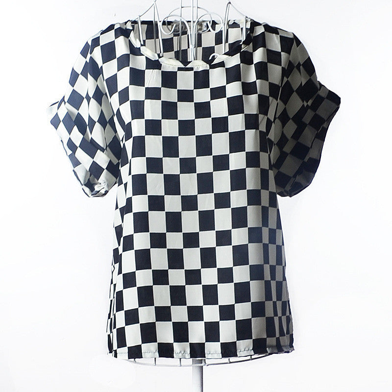 Online discount shop Australia - Fashion Batwing Sleeve Women Blouses Clothes Casual Chiffon Heart Animal Stripe Print Pattern Shirt Tops Plus size