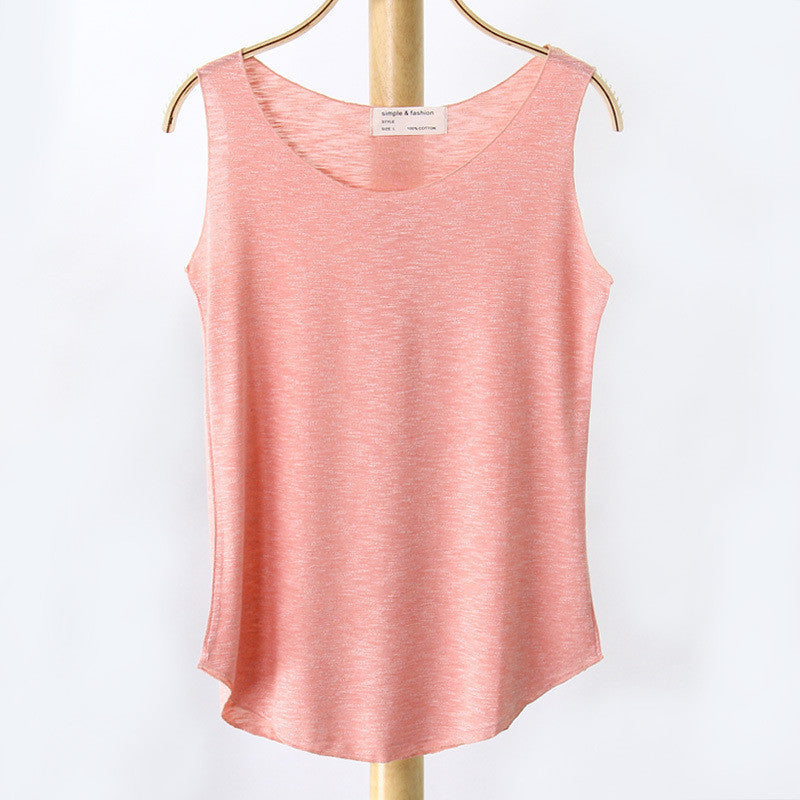 Online discount shop Australia - Fashion Women New Sleeveless Shirt Ladies Singlets Bamboo Cotton Casual Tops Vest 10 Colors