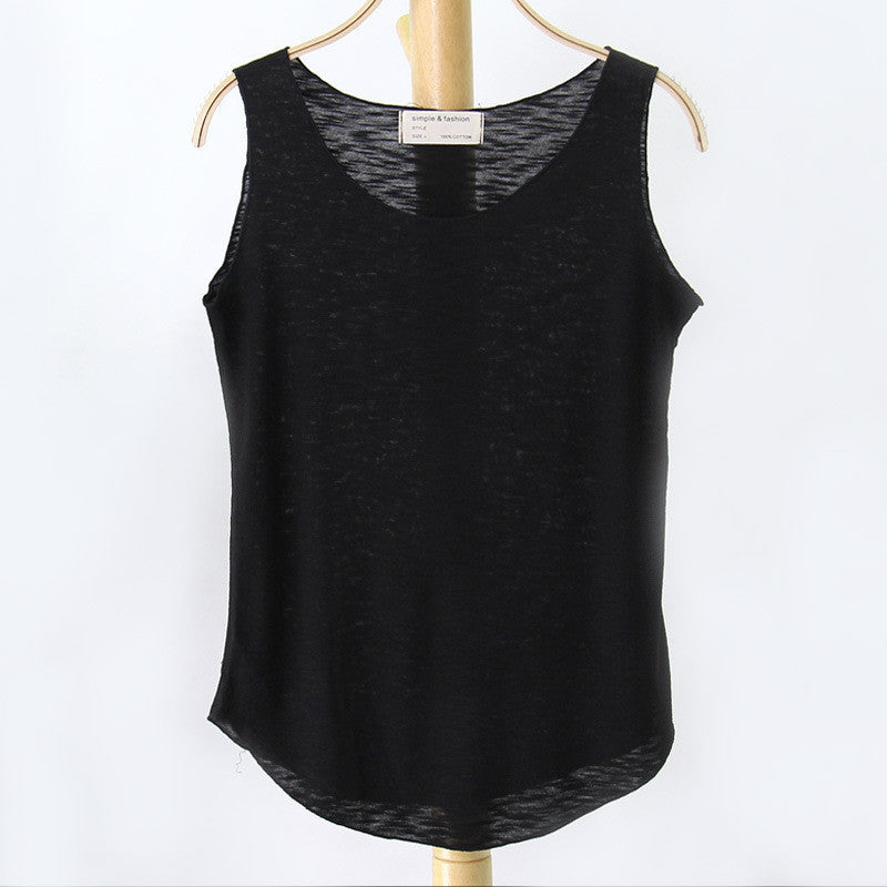 Online discount shop Australia - Fashion Women New Sleeveless Shirt Ladies Singlets Bamboo Cotton Casual Tops Vest 10 Colors
