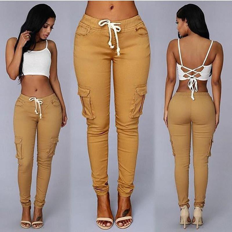 Women Pants Victoria Fashion Packets Pencil Pants Tight full pants for women Career Harem trousers