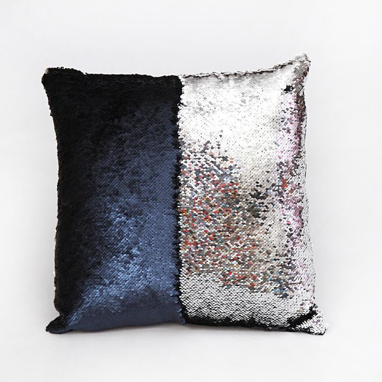 two tone sequins throw pillows and covers continental mermaid decorative pillow cushion case sofa car DIY case