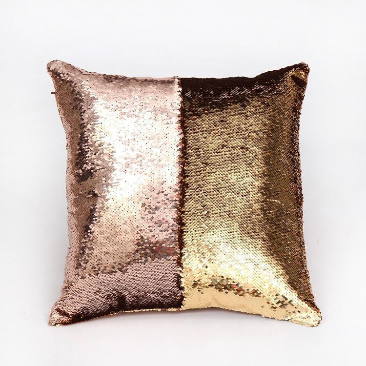 two tone sequins throw pillows and covers continental mermaid decorative pillow cushion case sofa car DIY case