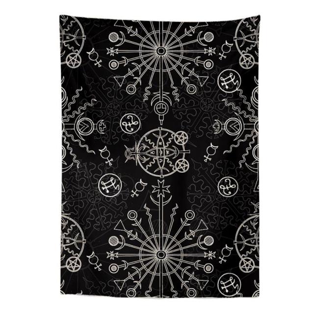 The Moon Star Tapestry Wall Hanging Astrology Divination Bedspread Beach Mat