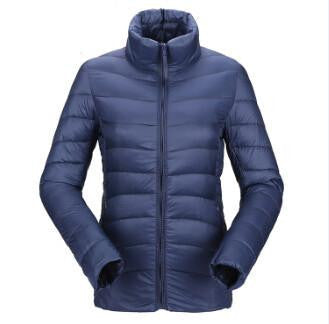 women ultra light down jacket duck down jackets women slim thin long sleeve parka zipper coats pockets solid