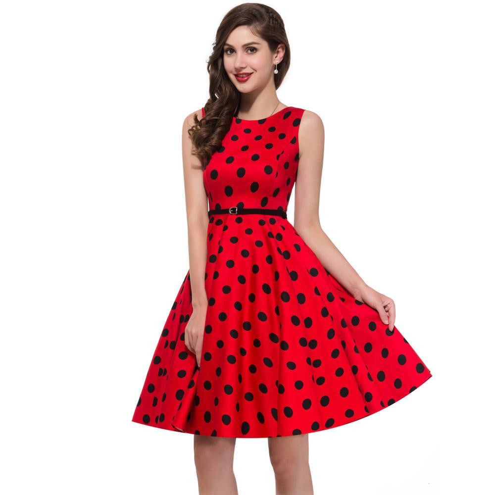 Pinup Fashion Women's Plus Size Summer Dresses Casual