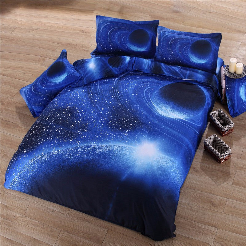 Online discount shop Australia - 3D Galaxy Bedding Sets Universe Outer Space Themed Bedspread 2pcs/3pcs/4pcs Twin/Queen Size Bed Sheets Duvet Cover Set #W10074#