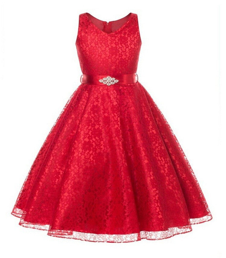 Online discount shop Australia - Girls party dress new designer children teenagers prom ceremonies gowns dresses birthday princess dress 12 years