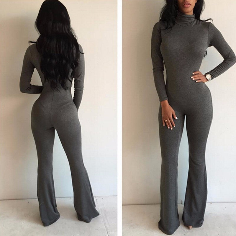 Tight Bodysuit Overalls Nightclub Rompers Womens Jumpsuit Playsuit Bod