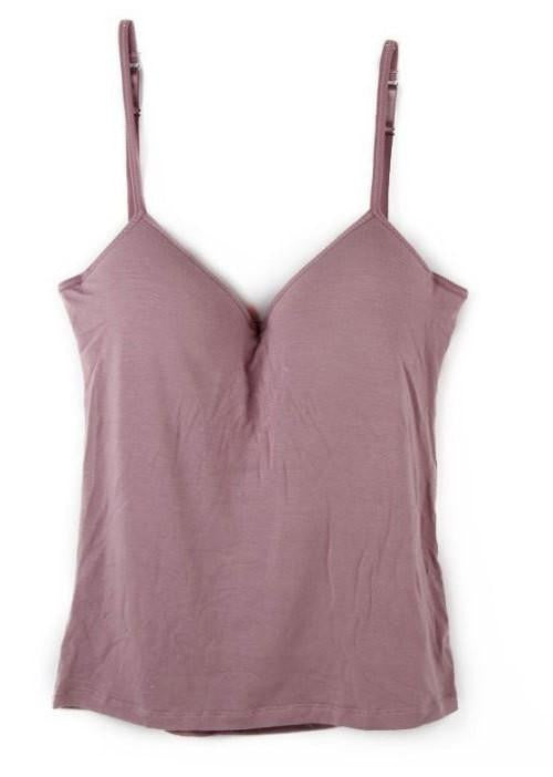 Online discount shop Australia - Hot Women Built In Bra Tank Tops Sexy Bra Cozy Healthy Modal Solid Camisole 6 Color s WI185
