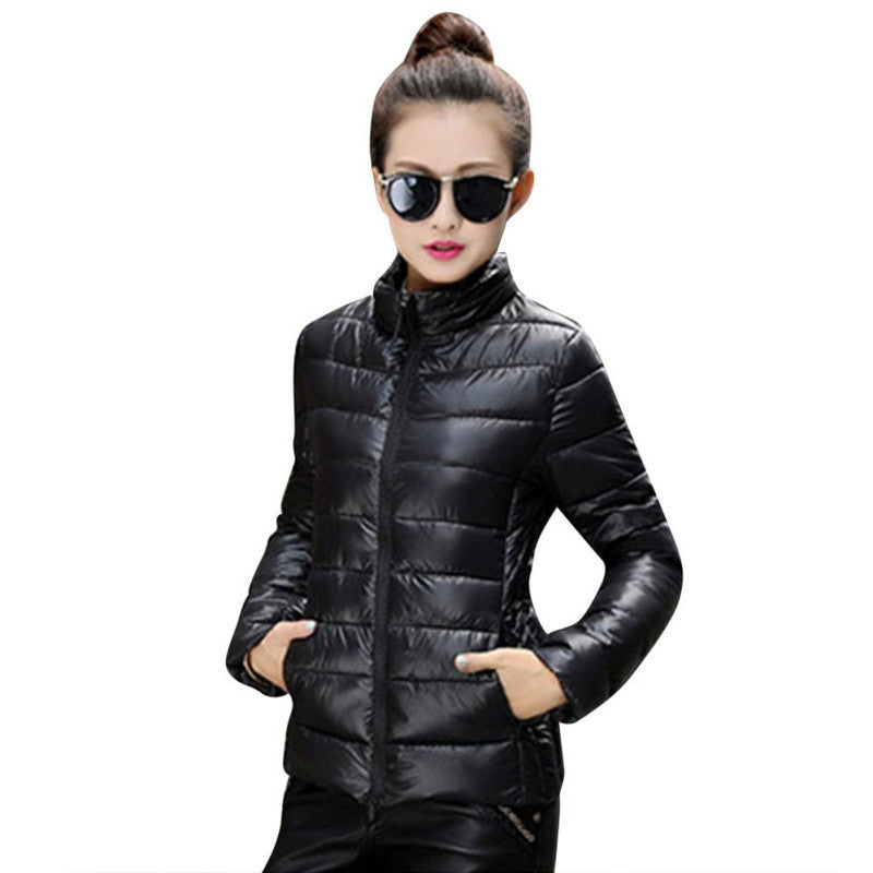 Online discount shop Australia - Ladies Jacket Coat Cotton Women Slim Ultra-Light Warm Soft Jacket Casual Outwear