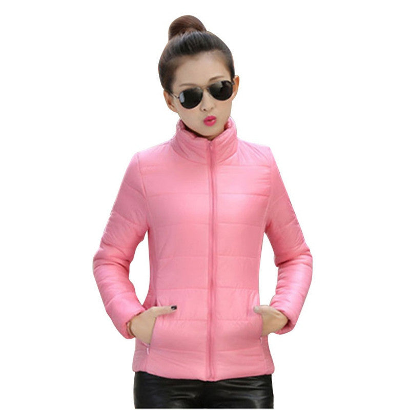 Online discount shop Australia - Ladies Jacket Coat Cotton Women Slim Ultra-Light Warm Soft Jacket Casual Outwear