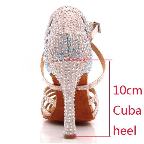 Jazz shoes Latin dance shoes female Latin Salsa girl casual shoes silver bronze skin shoes