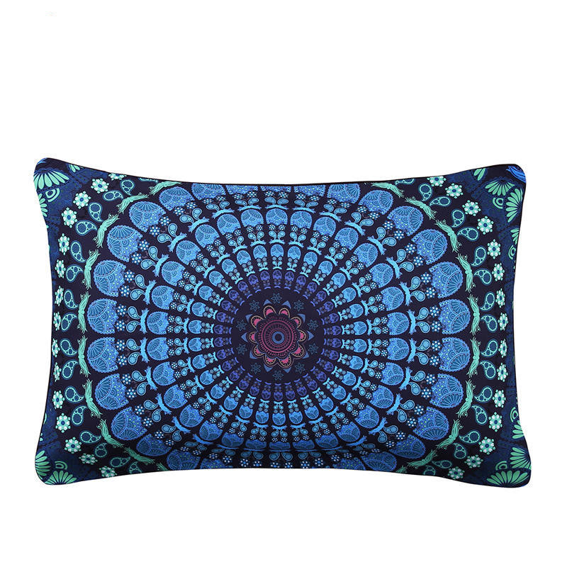Online discount shop Australia - Moonlight Pillow Case Bohemia Design Dark Blue Decorative Pillowcase 1Pc 50x75cm/50x90cm Bedding Berserk