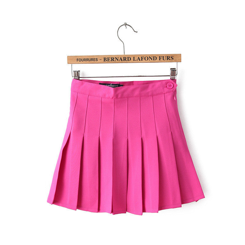 Pleated Skirt High Waist Ball Mini Skirt sexy plus size Skirts
