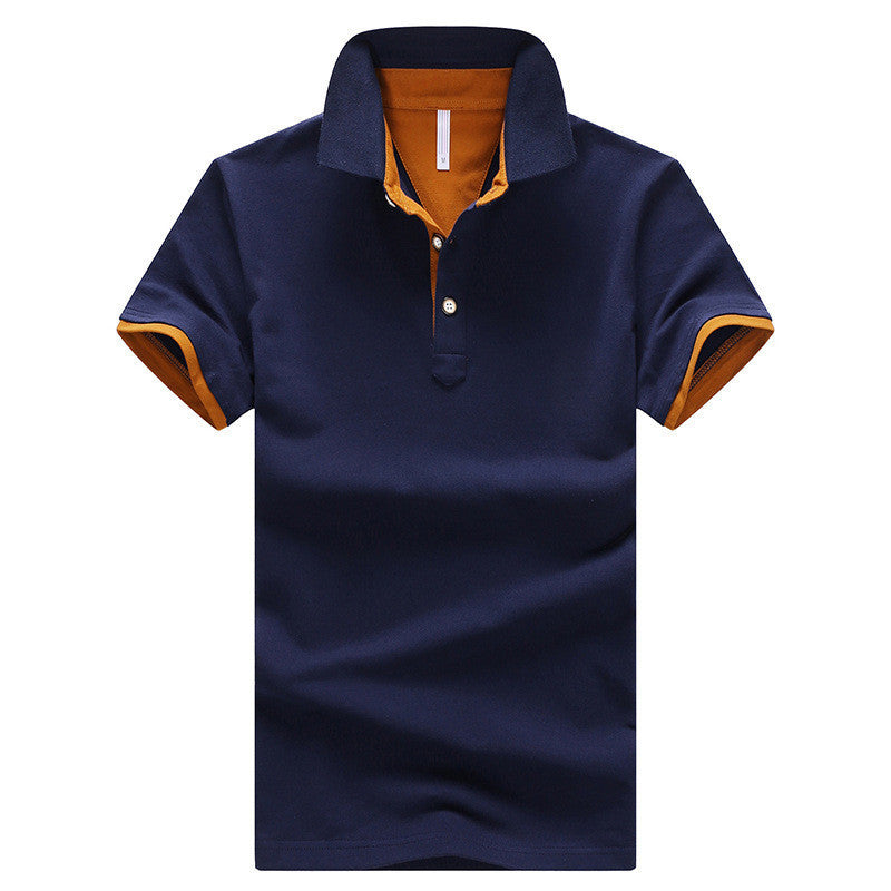 Online discount shop Australia - Mens Polo Shirts solid male breathable shirts 95%cotton slim Short Sleeve polos camisa polo homme plus size 3XL 4XL