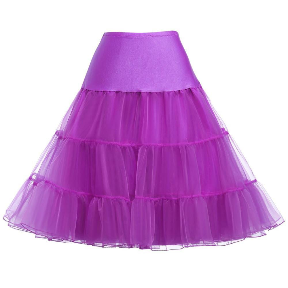 Tutu Skirt Silps swing Rockabilly Petticoat Underskirt Crinoline fluffy pettiskirt for Wedding Bridal Retro Vintage Women Gown