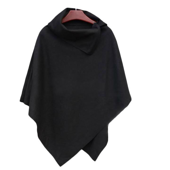 Women Basic Coats Poncho Ladies Batwing Wool Oversized Coat Casual Coat Jacket Loose Cloak Cape Outwear