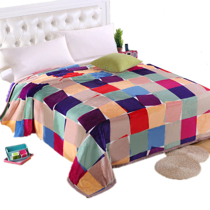 Thicken baby adult scarf Ferret cashmere warm blankets brand fleece soft throw on Sofa/Bed/Plane Travel Plaids blanket