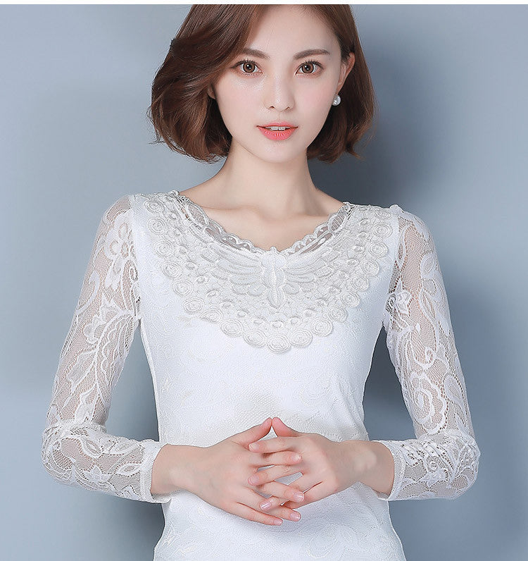 Online discount shop Australia - Big Size S-5XL Lady Lace Blouses Short Sleeve Shirts Embroidery Style Women White Shirts Black Tops